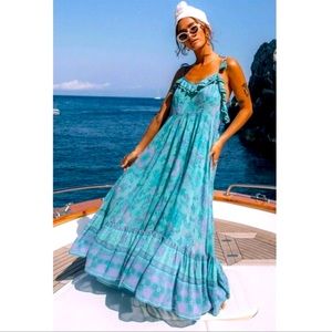 Spell & The Gypsy Collective Buttercup Sundress, Ocean, Size Small
